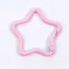 Hebilla de Resorte de Estrella de Cinco Puntas Pintada de Metal Colorida Accesorios para Joyería Llavero DIY Hecho a Mano Anillo de Conexión Colgante Venta al por Mayor