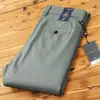 Calça Social Masculina de Tencel de Alta Qualidade 2024 Nova Verão Fina Respirável Não Amassa Calça Casual Reta Masculina