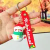 Nuevo Llavero Femenino Lindo Muñeco de Nieve Anciano Muñeca Colgante para Mochila Escolar Masculina Pareja Fábrica Colgante de Árbol de Navidad Dibujos Animados