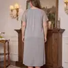 Nuevos Pijamas de Encaje Sexy de Comercio Exterior, Bata de Noche de Verano para Mujer de Talla Grande, Ropa de Casa Larga Cómoda Casual de Algodón Colorida al por Mayor
