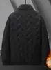 Chaqueta de invierno de lana de cordero y algodón de marca moderna transfronteriza para hombres jóvenes, corte holgado, cuello alto, forro polar, abrigo de algodón engrosado