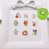 Accesorios de Arte de Uñas de Dibujos Animados de Resina de Moda Conejo Lindo Perro Canela Oso Pendientes DIY Venta al por Mayor