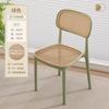 Cadeira de vime para casa Mesa de jantar espessada Cadeira de jantar confortável Sedentário Comercial Rattan Cadeira de plástico simples Encosto