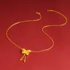 Colar Flor de Ouro de Areia Vietnamita Pulseira Anel de Verão Feminino High-End Cobre Dourado Imitação Duradouro Joia Novo Estilo Chinês