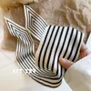 Bufanda de Seda a Rayas Nórdicas Estilo Extremadamente Simple para Primavera Verano Otoño Bufanda de Cinta Larga a Rayas para Mujer Bufanda Decorativa Estilo Occidental Bufanda Larga y Delgada