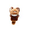 Lindo Peluche Panda Rojo Colgante de Peluche Creativo Dibujo Animado Muñeco Zoológico Regalo Llavero