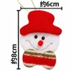 Enfeites de tecido de desenho animado, incluindo Papai Noel, renas e árvores de Natal, em vários designs, para decorações de Natal, vitrines de hotéis e shoppings