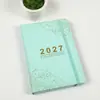 Caderno de Comércio Exterior Inglês 2027 em Estoque, Planejador Diário Espanhol de 365 Dias, Agenda, Livro de Calendário, Personalizável