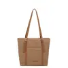 Bolsa de lona, bolsa de mano de gran capacidad, bolso de mano de moda casual nuevo europeo y americano, bolso de hombro simple y texturizado para el trabajo para mujer