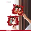 Enfeites Tridimensionais do Caractere Dupla Felicidade, Coleção Completa de Artigos para Casamento, Decoração do Quarto de Casamento, Sala de Estar de Casamento, Decoração de Mesa de Noivado, Itens para Preparação do Casamento