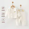 Ropa de Bebé Otoño e Invierno Traje Cálido Acolchado de Tres Capas Ropa de Invierno para Bebé Recién Nacido Algodón Puro Sin Costuras Ropa para Niños Anyang