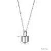 Cerradura Mini Minimalista de Acero Inoxidable Europea y Americana Transfronteriza Que Se Puede Abrir, Collar con Cenizas Conmemorativas, Colgante Conmemorativo de Cenizas