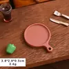 Casa de Muñecas Miniatura Simulación Charola de Pizza Accesorios para Jugar a Comer Modelo de Juego de Imitación Pequeños Adornos