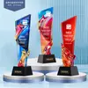Trofeo de Cristal Personalizado Medalla Creativa Trofeo de Competición de Baile Reunión Anual Premios al Empleado Destacado Artesanía de Cristal Conmemorativa