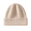 Gorro Cálido de Invierno 100% Cachemir Puro para Mujer Gorro Grueso de Lana Tejida Protección contra el Frío para Ciclismo al Aire Libre Protección para los Oídos Gorro Frío
