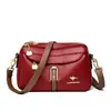 Bolso bandolera simple de moda para mujer, nuevo, versátil, textura de cuero suave, lujo ligero, casual, bandolera única, simple