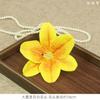 16cm Borracha Macia 3D Cabeça de Flor Grande de Lírio Lavanda Decoração Atacado Lembrança Decoração Cabeça de Flor Flor de Sapato Flor de Chapéu Acessórios de Flor