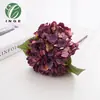 Flor de Hortensia Artificial de Color Otoño Vintage de Venta Caliente Transfronteriza, Tallo Único de Flor de Seda para Boda, Hotel, Decoración del Hogar y Arreglo de Fondo