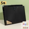 Kang Baiwuge bolsa de organza carpeta multicapa bolsa para archivos de información de oficina información escolar simple portátil