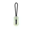 Em estoque cordão luminoso cabeça de zíper de plástico luminoso corda TPU puxador luminoso para bolsa roupa corda de cauda luminosa