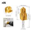 Broca de reparo de tubo de água PPR/TPR de três lâminas, suporte de boca elevada, broca pagoda, chanfrador 20/25/32mm, rebarbação