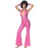 M-XL Abrigo Disco Vintage de los 70 para Dama Cosplay Disfraz de Halloween Vestido de Baile de Show