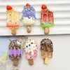 Nuevo Transparente Fruta Helado Comida Juguete Amuletos Pegamento de Crema DIY Funda de Teléfono Móvil Pasador Calcomanía para Vaso de Agua Accesorios de Resina