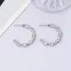 Amazon Transfronterizo Nuevos Pendientes Espirales de Cartílago Versátiles de Gama Alta Diseño de Nicho Moda Simples Pendientes Diarios