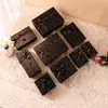 Caja de Regalo para el Día de San Valentín Caja de Regalo Souvenir de Estrella Caja Vacía Caja de Regalo de Cumpleaños Negra Empaque Caja de Regalo de Alta Gama Personalizado