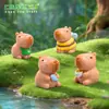 Figura de Capibara Linda para Micro-Paisajismo con Sonidos Homófonos, Accesorio Colgante para Decoración de Jardín DIY, Adorno Pequeño