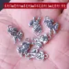 Accesorios de plata tibetana del zodiaco DIY abalorios colgante pequeño accesorios Wenwan aleación material de joyería de plata tibetana