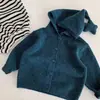 Cárdigan de punto Mabao para niños, suéter con capucha para niños, top de primavera y otoño para niños pequeños, abrigo de otoño para bebé