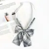 Corbata Gris para Mujer Estilo Japonés Rayas Cuadros Estilo Preppy Decoración de Corbata jk Retro Cremallera Estilo Camisa para Hombre No Necesita Atar