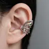 Brincos de design de nicho de luxo leve, sensação de alta qualidade, estilo cool, clipe de orelha de borboleta dupla face para mulheres, sem furo na orelha, clipe de cartilagem auricular, tendência do Instagram