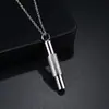Colar Masculino com Pingente Cilíndrico de Aço Inoxidável Hip-hop Mais Vendido Transfronteiriço Acessórios Masculinos Simples e Modernos