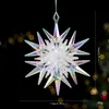 Nuevo Colgante de Copo de Nieve y Alce de Acrílico Colorido para Árbol de Navidad Decoraciones Navideñas DIY Adornos para Colgar en la Ventana