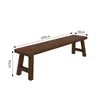 Escritorio Grande Largo de Madera Maciza, Mesa Doble de Estudio y Lectura, Escritorio de Oficina Simple para Computadora, Mesa de Conferencias, Mesa de Trabajo, Mesa Grande de Tablero de Madera Maciza