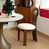 Silla de comedor vintage de madera maciza estilo francés, silla de tocador de diseñador para el hogar de mediados de siglo, silla clave minimalista nórdica