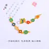 Accesorios diy de Oro vietnamita de larga data cadena geométrica de mariposa Color insaturado Mariposa Flor de Amor cadena para suéter