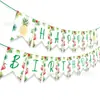 Ba245 Bandeirolas Havaianas Festa Bandeirolas de Aniversário Bandeira Pendurada para Decoração de Feriado