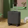 Mala de mão de 20 polegadas para mulheres com caixa de senha, mala de 18 polegadas com roda universal e haste retrátil para viagens de negócios