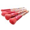 Set de Maquillaje de Caramelo Rosa de 5 Piezas Brocha Macaron Pequeña Fresca Grano Mango de Cristal Herramientas de Belleza Portátiles Punto