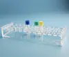 Soporte para tubos congelados/congelados de 5/7 ml Soporte para viales de muestra de 5 ml Soporte para sub-botellas de tinta de 5 ml Abertura de 20 orificios 16 mm