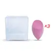 Algodón de maquillaje flocado tipo gota de agua sin látex mini huevo de maquillaje huevo de belleza mini corte oblicuo traje de esponja para polvos tipo calabaza