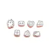 Plata Pura 999 Plata 3D Dibujos Animados Sanrio Gato Kitty Winnie the Pooh Gato Jingle Cuentas DIY Agujero Pasante Accesorios de Oso