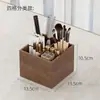 Caixa de armazenamento para pincéis de maquiagem caixa de armazenamento de cosméticos de madeira para casa quarto prateleira de armazenamento para lápis de sobrancelha pente mesa de toucador