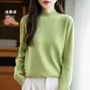 Suéter de Punto Vintage de Calidad Otoño 2026 Estilo OL de Cuello Alto Medio Suéter Regular Ropa de Punto para Mujer