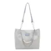 Bolsa Tote de Gran Capacidad Nueva Primavera y Verano 2026 Versátil para el Trabajo Hombro Axila Bolso de Mano con Textura Simple