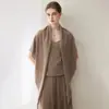 KangSaiNi 100% Cachemira Calibre 12 Hilo Sencillo Otoño/Invierno Bufanda de Cachemira Caliente para Mujer Bufanda Triangular Chal Versátil Ropa de Abrigo