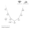 Collar Transfronterizo Nuevo de Plata de Ley S925, Cadena para Clavícula de Estrella de Ocho Puntas con Circonita de Moda y Personalizada, Joyería de Nicho Versátil y Lujo Accesible